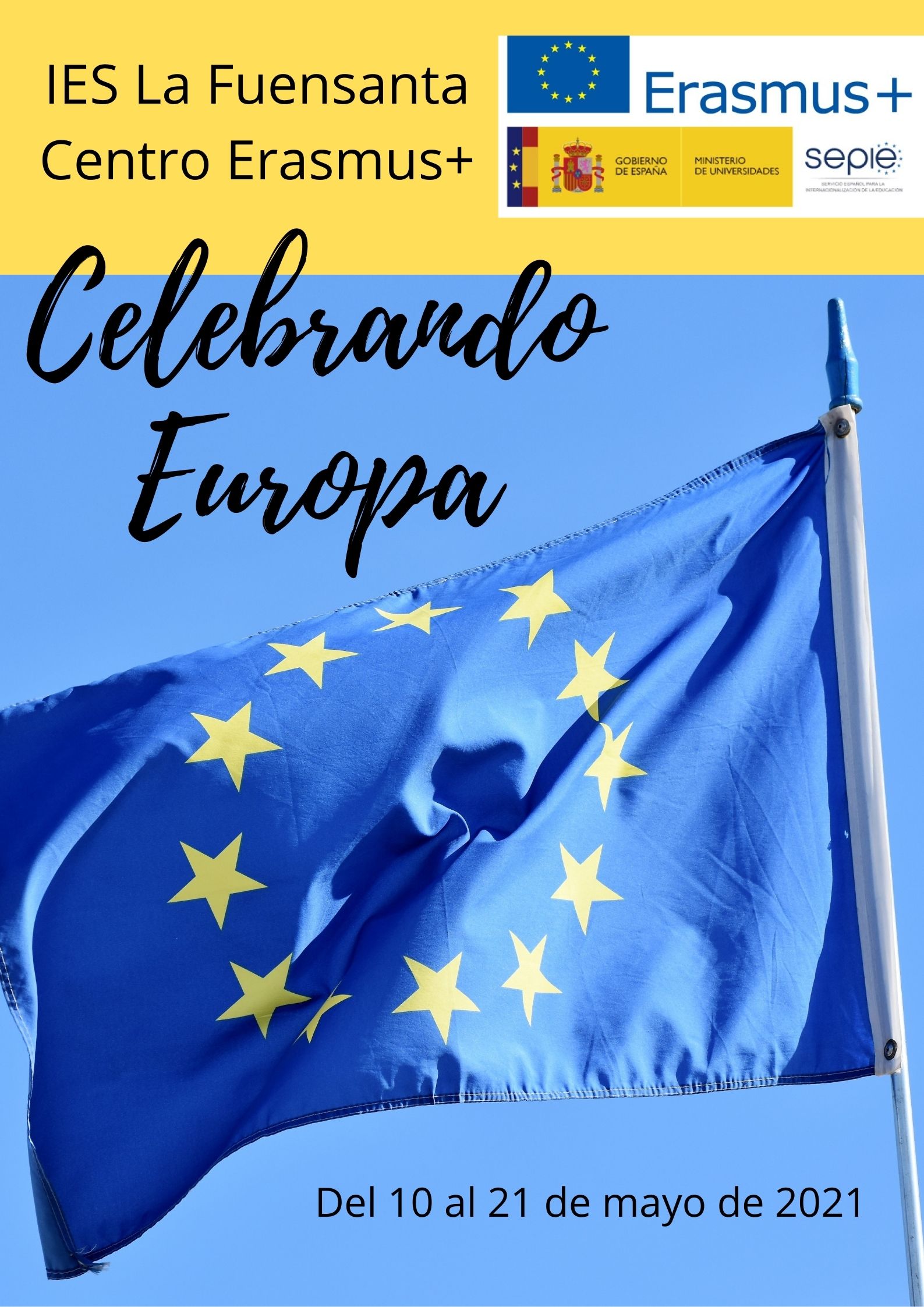 Cartel Celebrando Europa