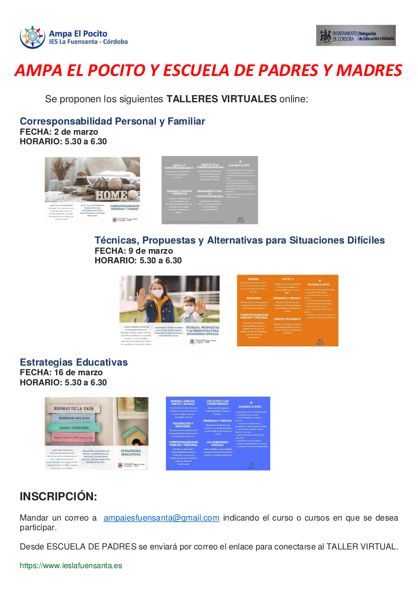 AMPA EL POCITO Y ESCUELA DE PADRES