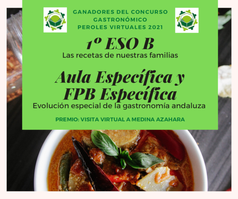 Diploma ganadores concurso gastronómico 2021