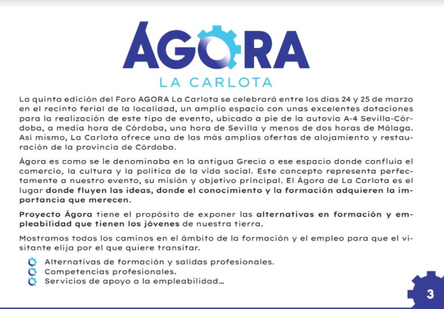 ACTIVIDAD 2ª 8.FERIA DEL ESTUDIANTE AGORA LA CARLOTA html 161a45843c8b84a8