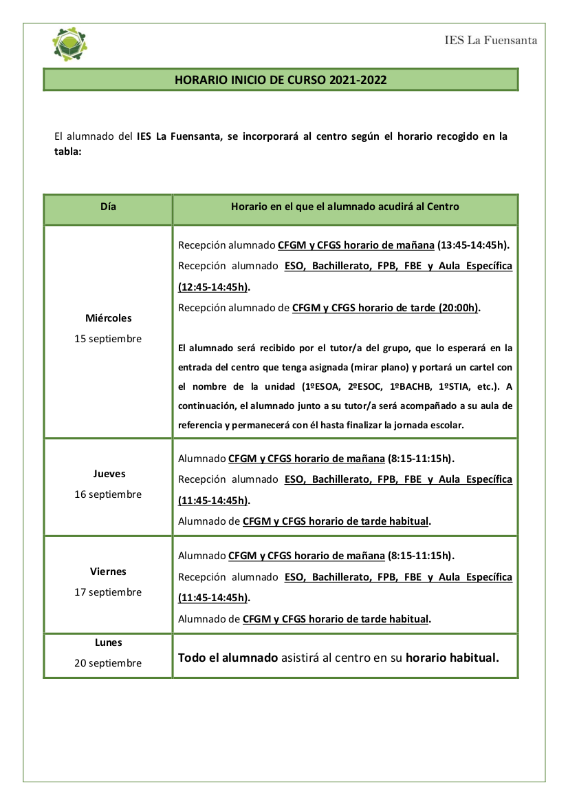 HORARIO INICIO DE CURSO1